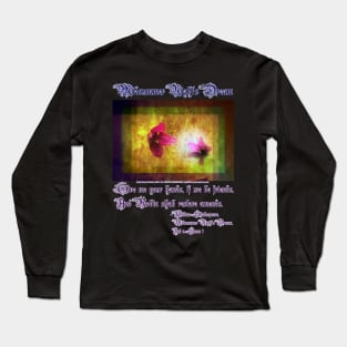 marriage of Titania; Salmon berry floral duet Long Sleeve T-Shirt